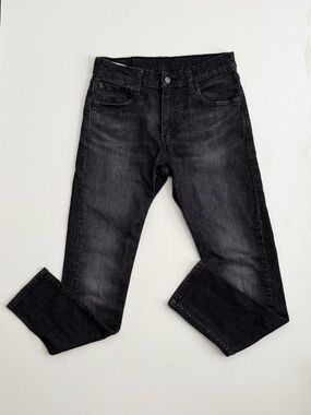 Levi's 512 Slim Taper Faded Black 30/30 Unisex Boyfriend Fit